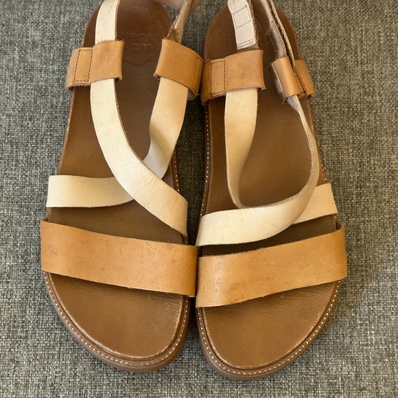 Sorel Roaming Criss Cross Platform sandals Brown Size 9 - Picture 7 of 9